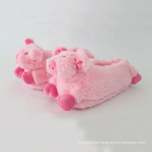 Pink Pig Cute Funny Plush Slippers Womens Indoor Animal House Shoes